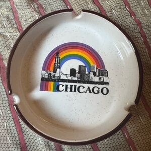 Vintage Chicago Ashtray with Rainbow